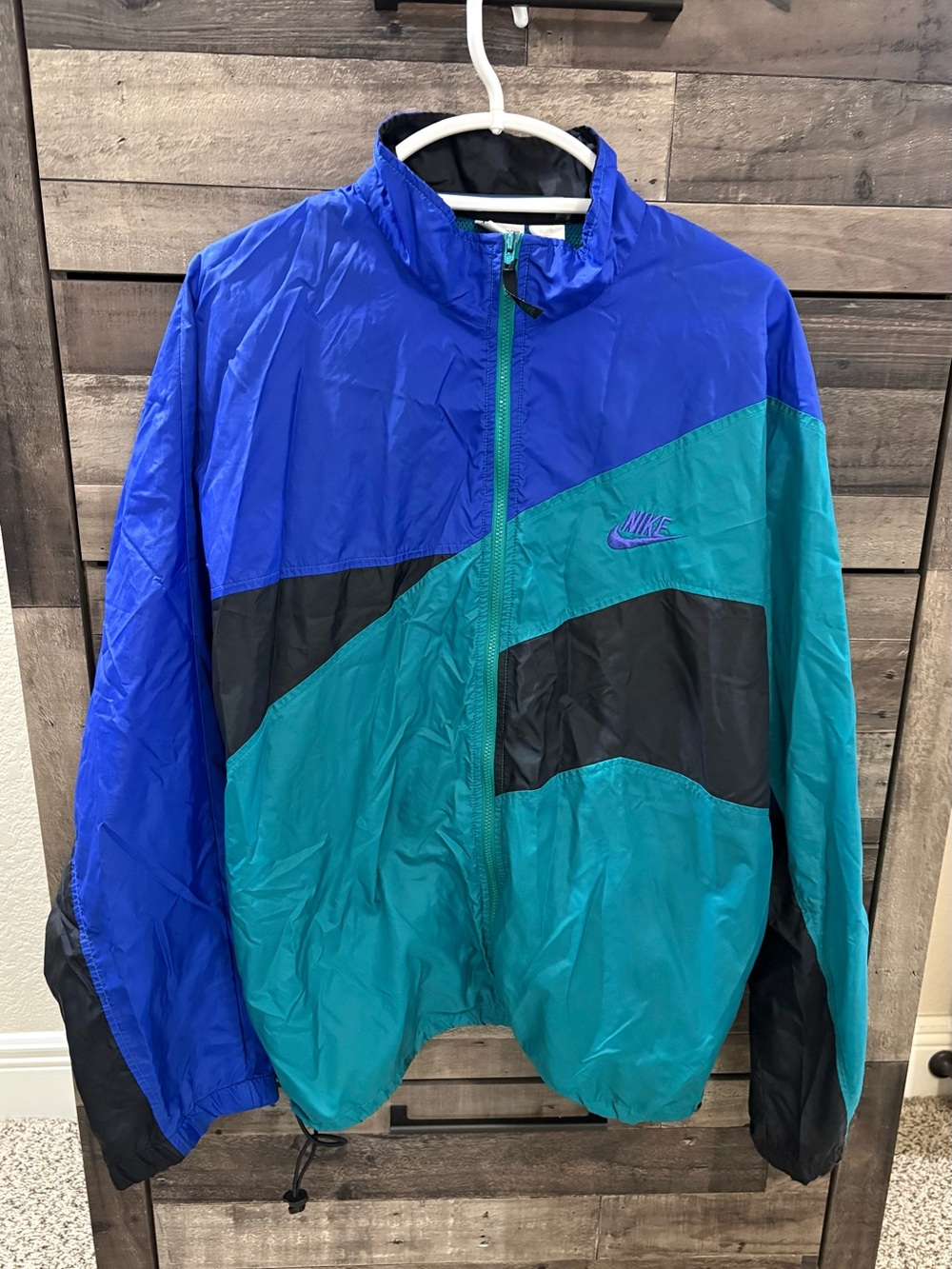 Vintage 90s Nike Colorblock Windbreaker Jacket XL